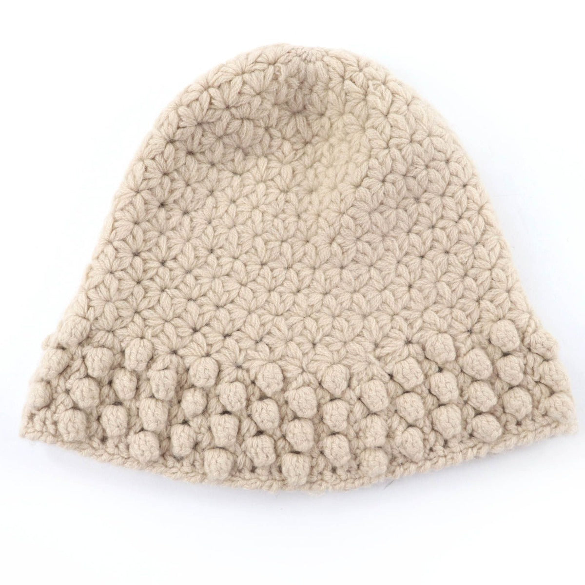 Chanel Cashmere CC Logo Knit Cap Beige 2 — view 7