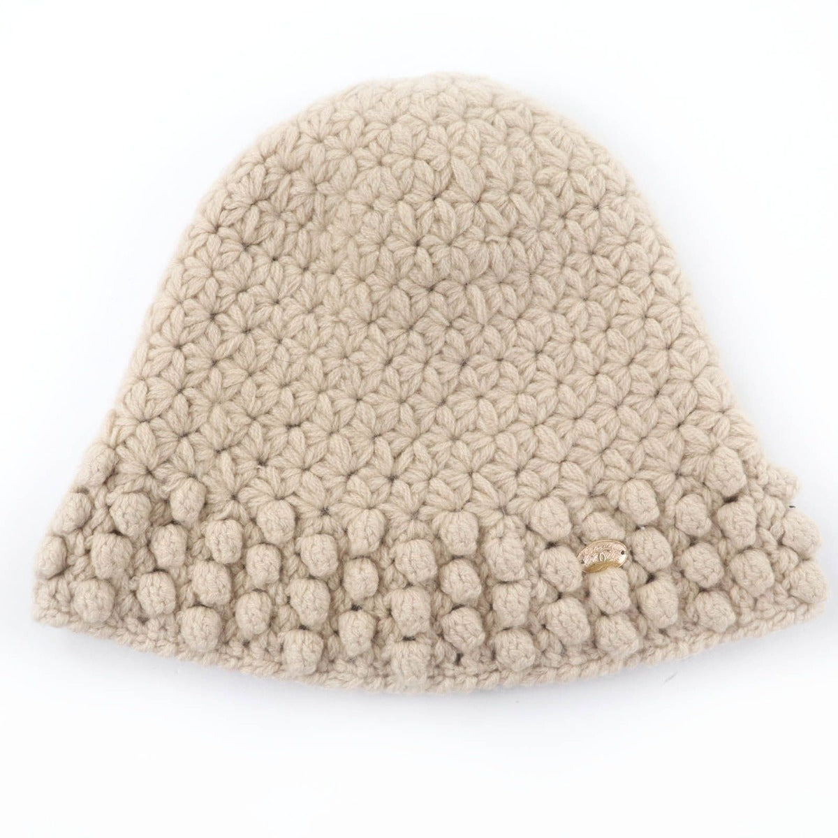 Chanel Cashmere CC Logo Knit Cap Beige 2 — view 8
