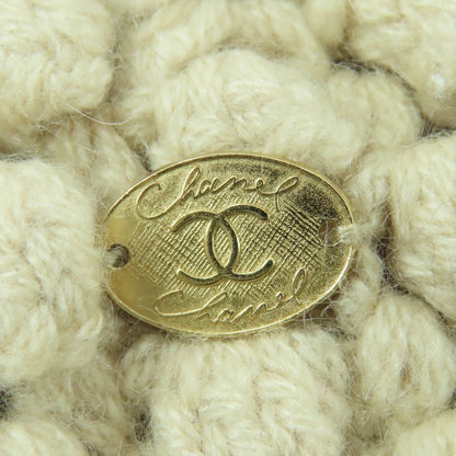 Chanel Cashmere CC Logo Knit Cap Beige 2 — view 9
