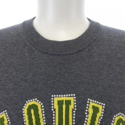 Louis Vuitton Embellished Short Sleeve Cotton Crew Neck Hsn 15 Waur Knit — view 5