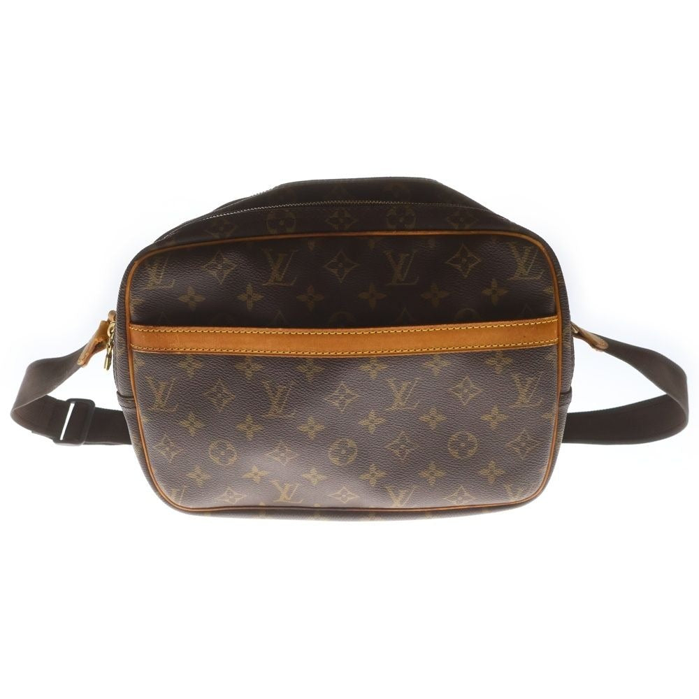 Louis Vuitton Reporter PM Monogram All Over Pattern Shoulder Bag Brown