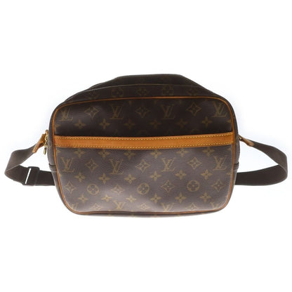 Louis Vuitton Reporter PM Monogram All Over Pattern Shoulder Bag Brown
