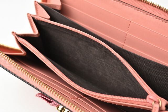 Gucci Wallet Gucci Long Wallet Round Zipper GG Marmont Ribbon Pink 435819 Dlxwj