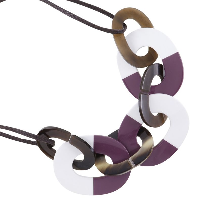 Hermes Lacquer Buffalo Horn Ladies 36g Necklace