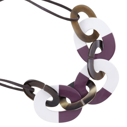 Hermes Lacquer Buffalo Horn Ladies 36g Necklace