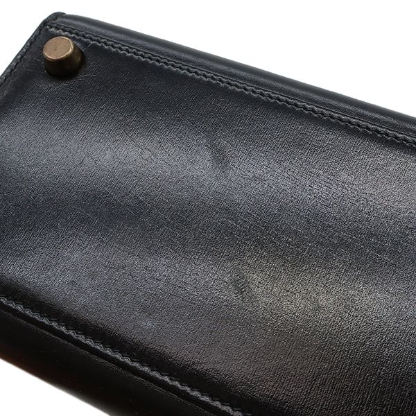 Hermes 2way Bag Mini Kerry Doe Outer Stitch Box Calf Black Gold Hardware Black