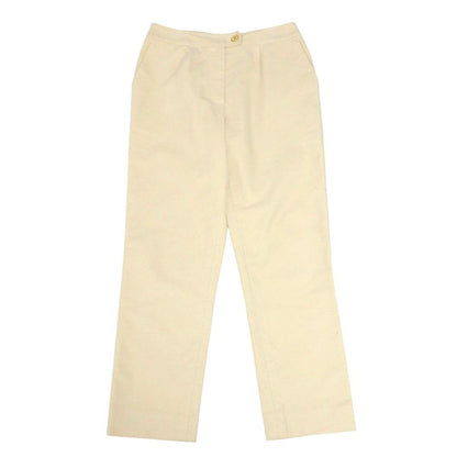 Chanel Pants Size 38 01A Coco Button CC Button Stretch Tapered Pants 20251008