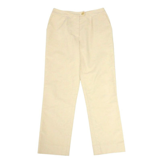 Chanel Pants Size 38 01A Coco Button CC Button Stretch Tapered Pants 20251008