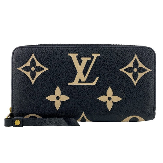 Louis Vuitton Zippy Wallet Leather Black