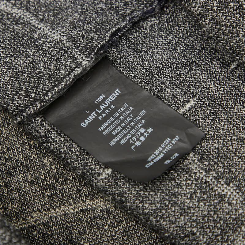 Saint Laurent 16AW Eddy Period Knitted Sweater Size: L 459944 Black Wool Mohair