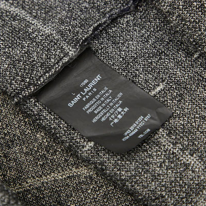 Saint Laurent 16AW Eddy Period Knitted Sweater Size: L 459944 Black Wool Mohair