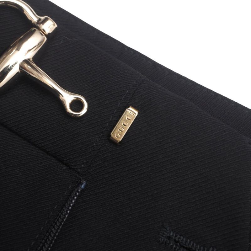 Gucci Pants Size 36 Horsebit Belt Slacks Tapered Pants Made In Italy 20250404