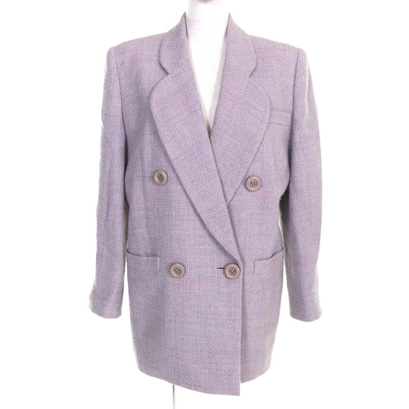 Christian DIOR Vintage 100% Wool Double Breasted Tweed Tailored