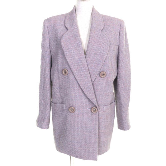 Christian DIOR Vintage 100% Wool Double Breasted Tweed Tailored