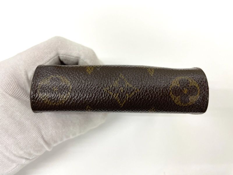 Louis Vuitton Monogram Compact Zip Fold Wallet M61667 Brown Made In France