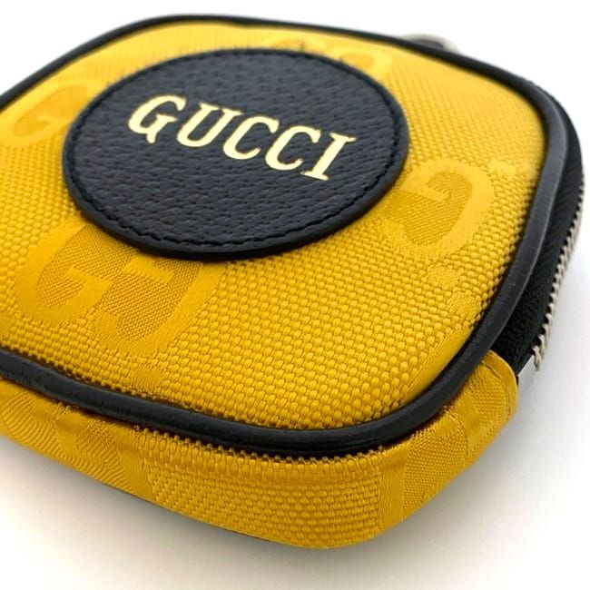 Gucci Mini Pouch Yellow Black Off The Grid 645060