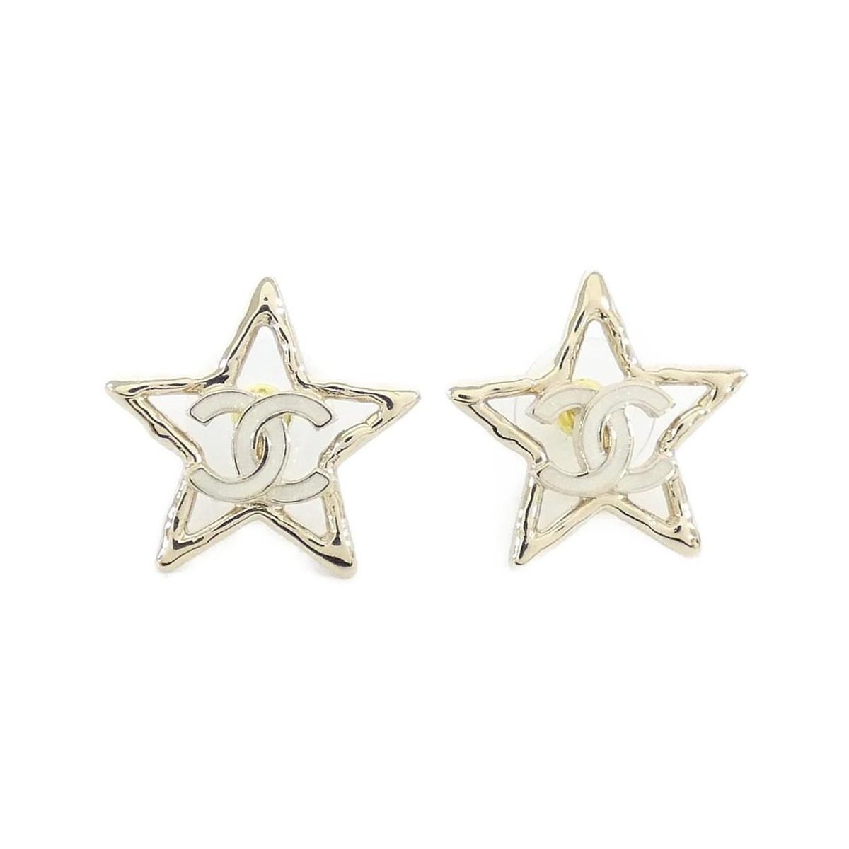 Chanel Earrings White