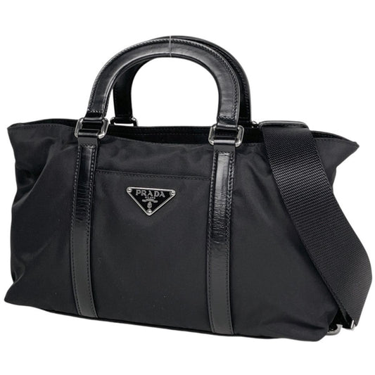 Prada 2-Way Shoulder Bag Tessuto Nylon Nero