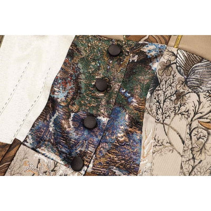 Dolce & Gabbana Vest 38 Jacquard Patchwork Leopard Gilet — view 5