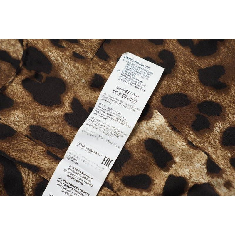 Dolce & Gabbana Vest 38 Jacquard Patchwork Leopard Gilet — view 8