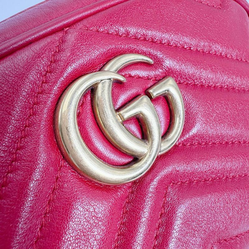 Gucci 476434 Body Bag GG Marmont Body Bag Gucci Red