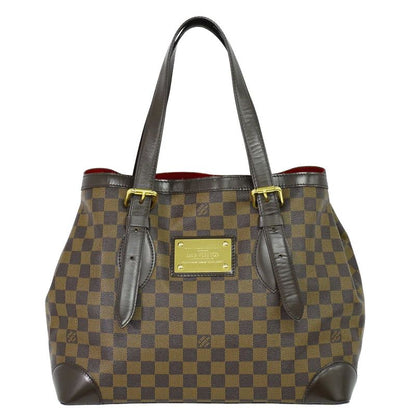 Authentic Louis Vuitton LV Hampstead MM Damier Ebène Tote Handbag Brown N51204