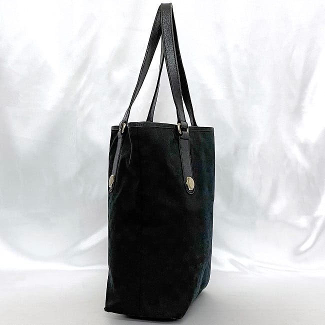Gucci Tote Bag Black GG Canvas 153009 Light Canvas