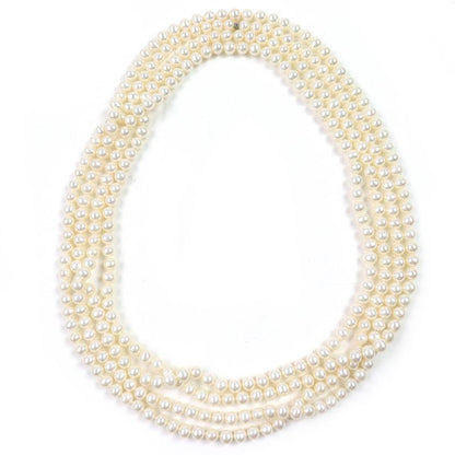Tiffany & Co Ag925 Long Pearl Necklace Accessory White Weight 186g Women