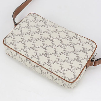 Celine Triomphe Canvas Crossbody Shoulder Bag PVC Ladies