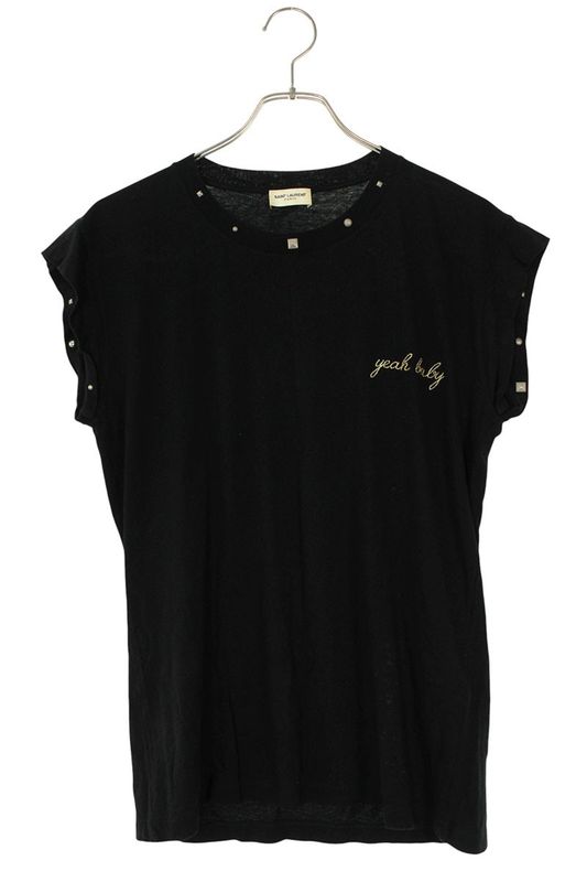 Saint Laurent Paris 415983 Y2oo1 Yeah Baby Embroidered Studded Sleeveless Cut