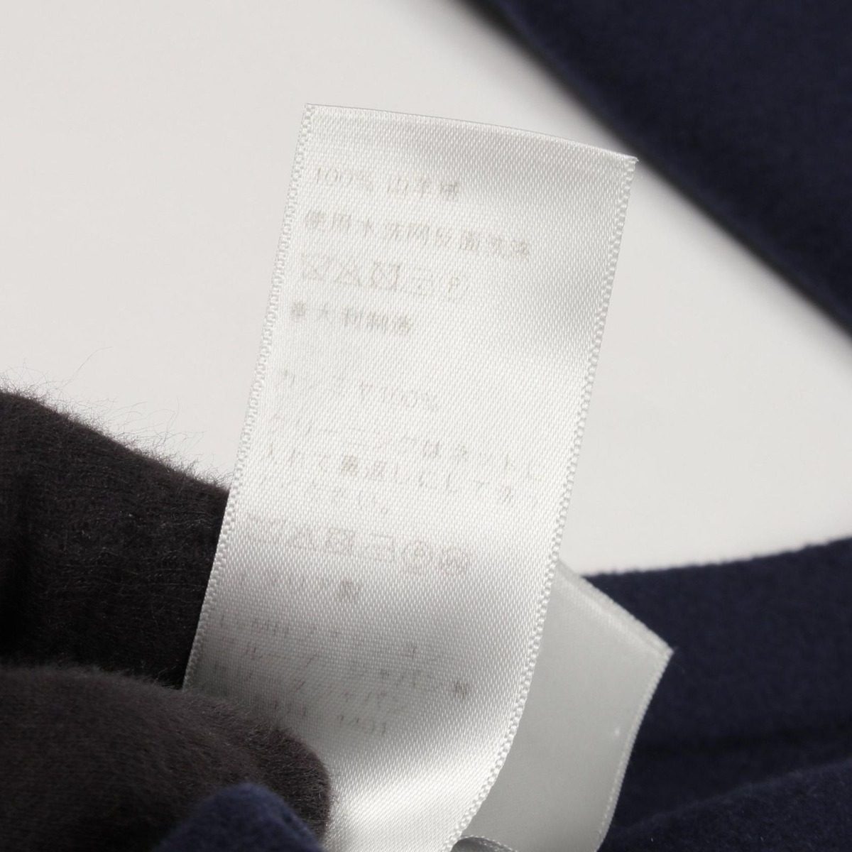 Celine Collarless Jacket Salki Embroidery Navy Cashmere — view 4
