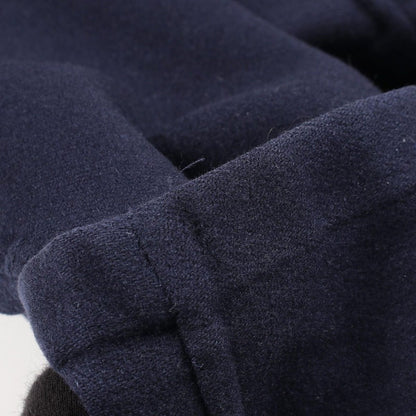 Celine Collarless Jacket Salki Embroidery Navy Cashmere — view 7