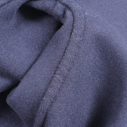 Celine Collarless Jacket Salki Embroidery Navy Cashmere — view 9