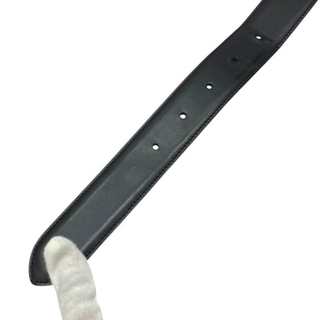 Cartier C Allonge Reversible Belt Leather Accessories Brown Black Silver — view 8