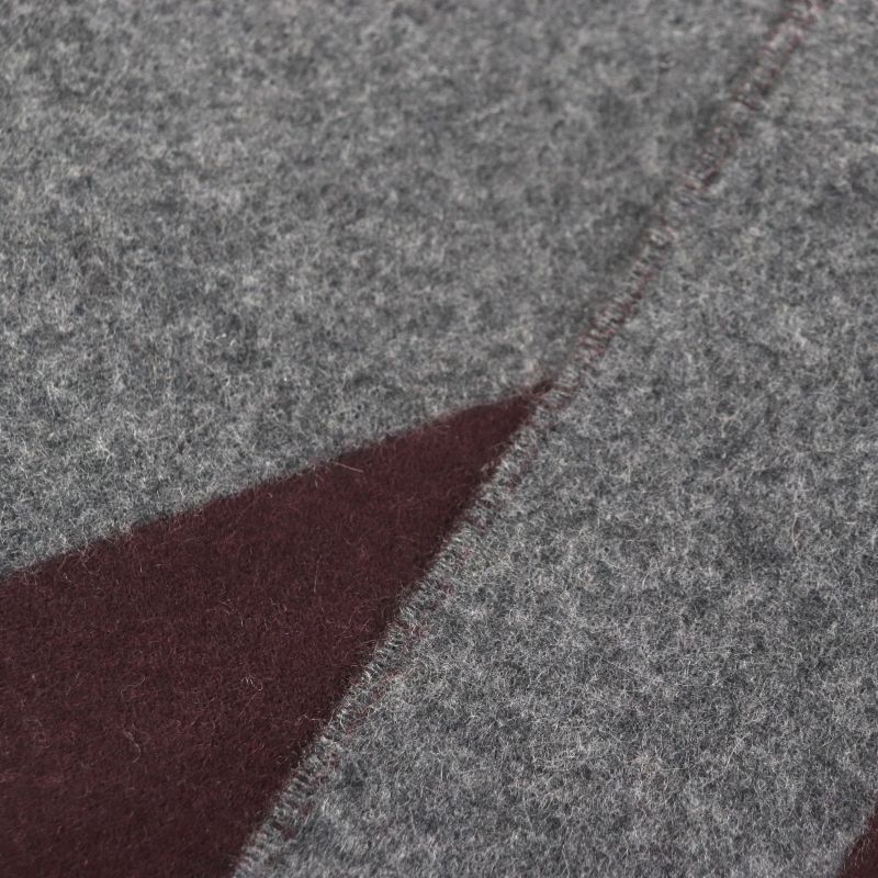 Hermes H Passant 100% Cashmere Current Model Logo Embroidery Fringed Scarf