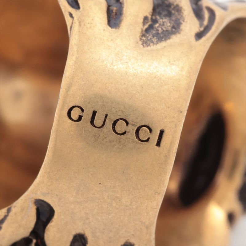 Gucci Michele Period Lion Head GP Ring 15 (actual Size 14.5) Gold Made In Italy