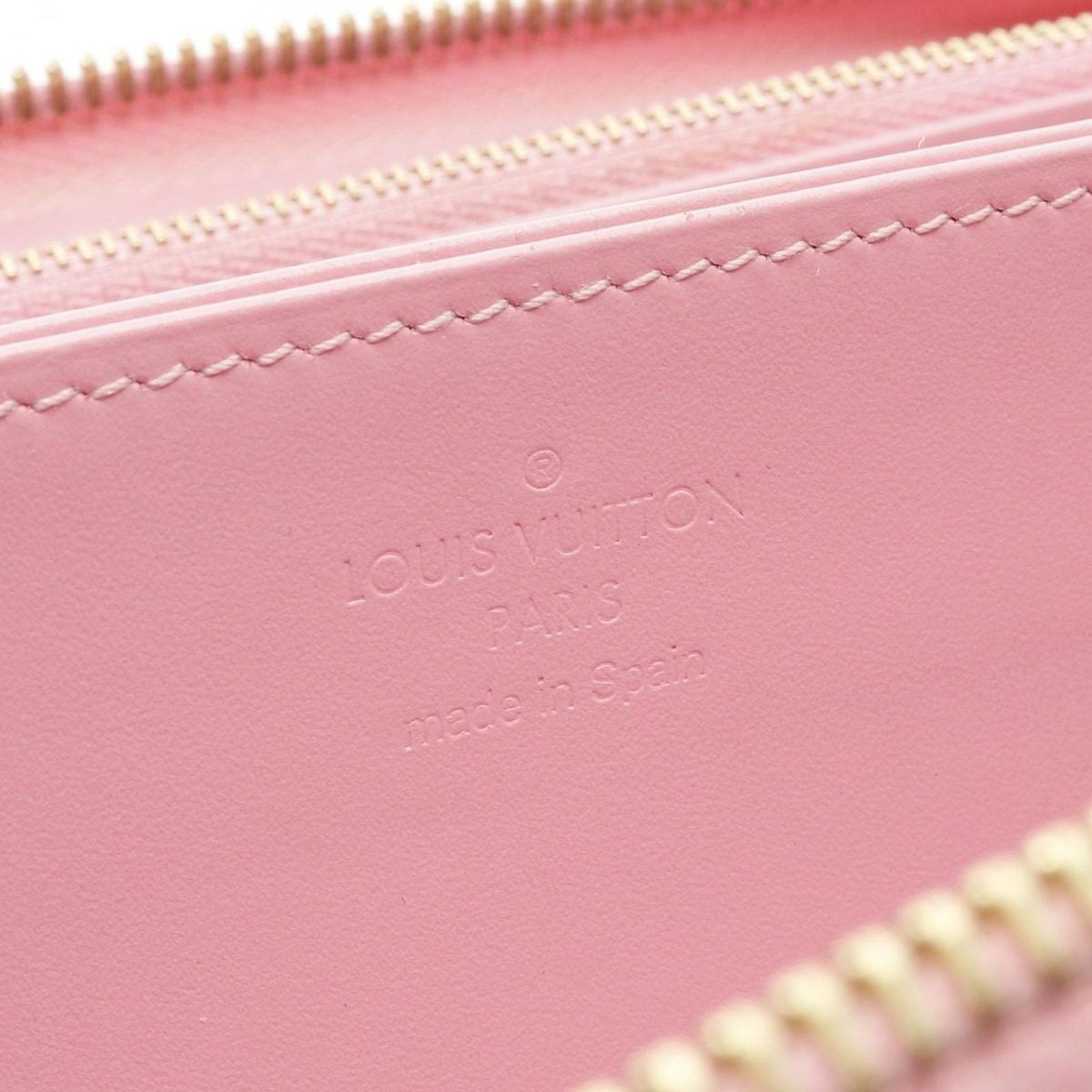 Louis Vuitton Round Wallet Zippy Pink Patent Leather — view 4