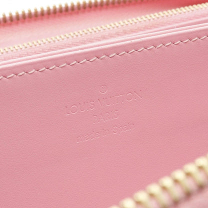 Louis Vuitton Round Wallet Zippy Pink Patent Leather — view 4