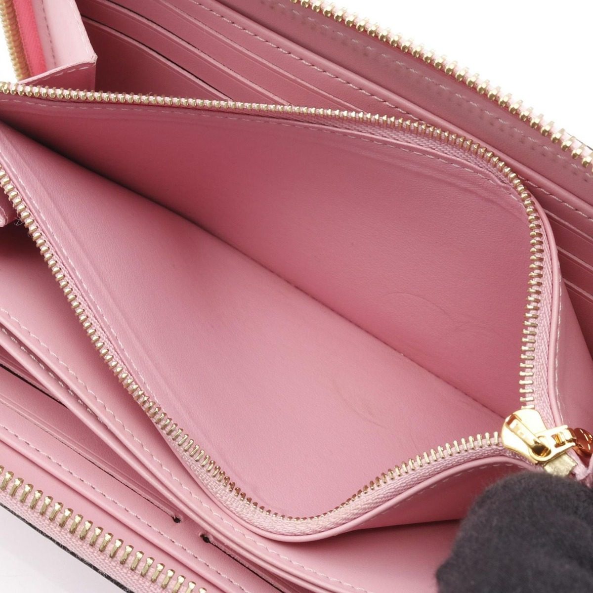 Louis Vuitton Round Wallet Zippy Pink Patent Leather — view 6