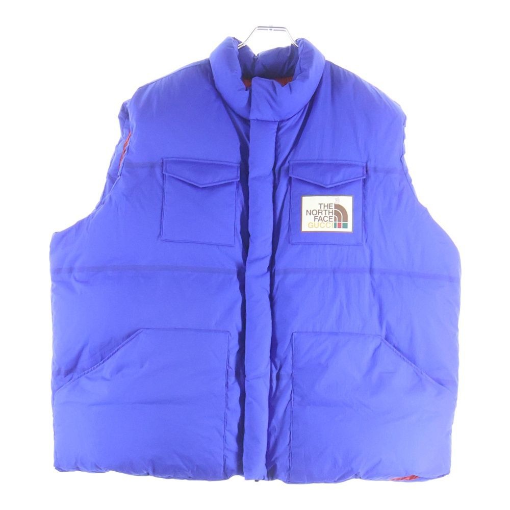 Gucci the North Face Down Vest Jacket Blue