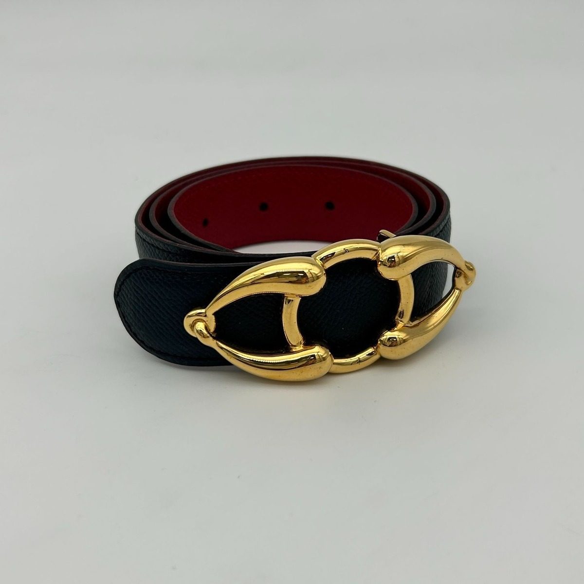 Hermes Vintage Chaine D'ancre Buckle Reversible Belt