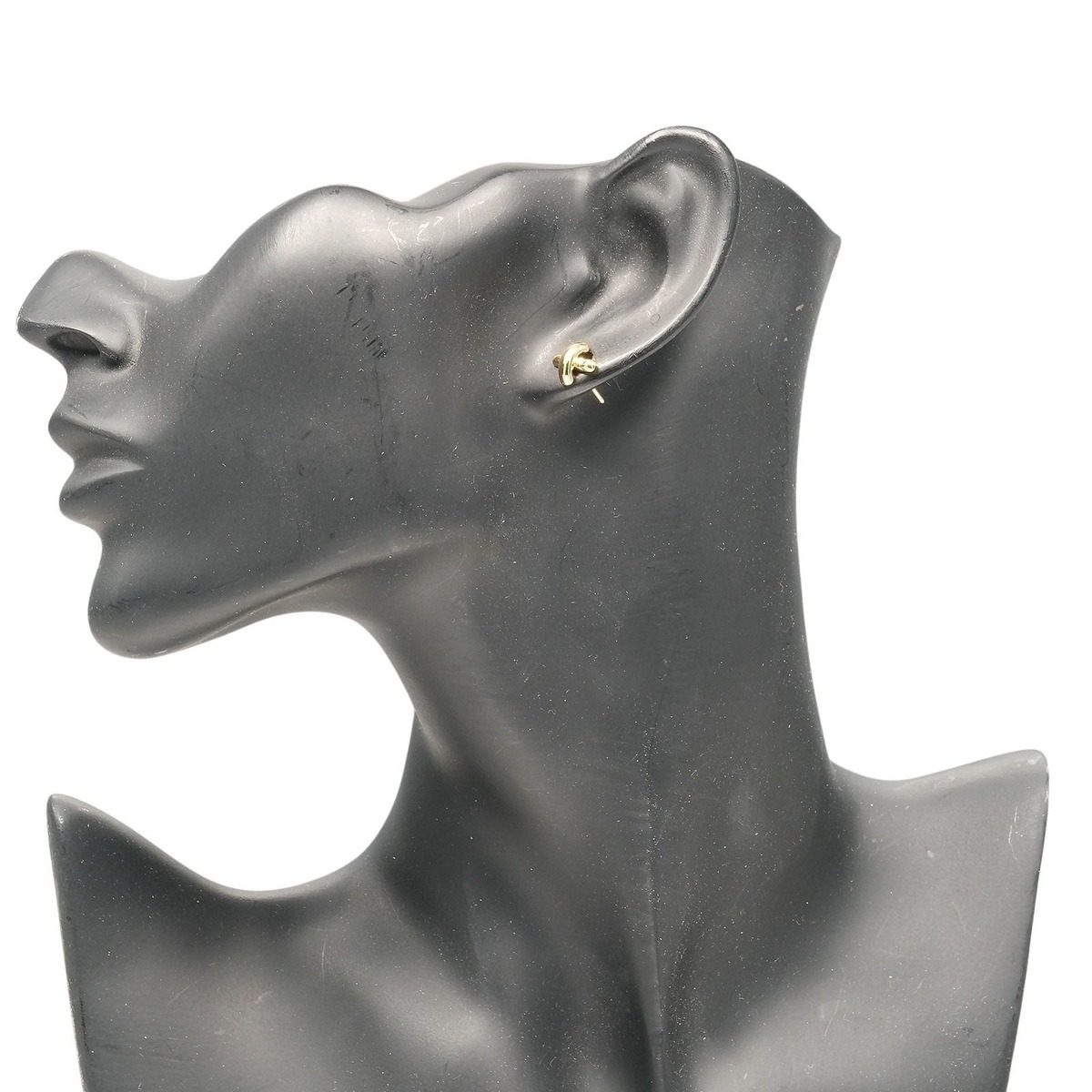 Tiffany & Co Cross Stitch 18k Yellow Gold Earrings — view 2