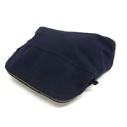 Hermes Pouch Bolide GM Navy Cotton Gold — view 2