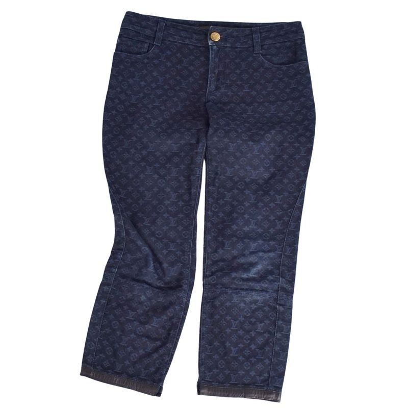 Louis Vuitton Pants Denim Monogram
