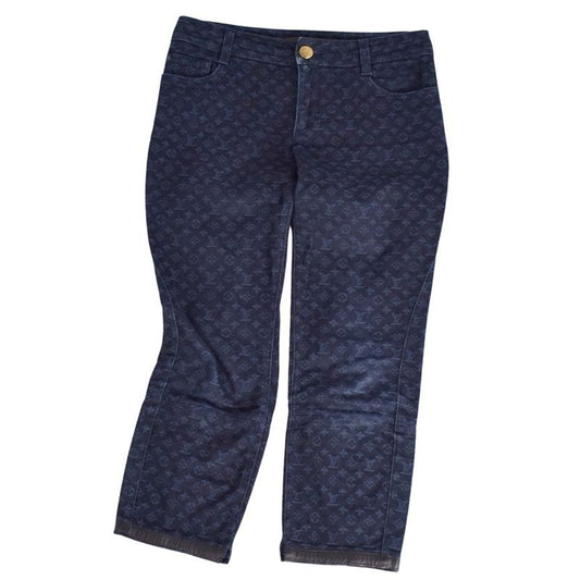Louis Vuitton Pants Denim Monogram