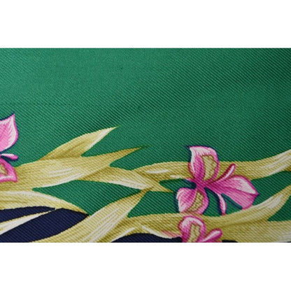 Hermes Scarf Carre 90 Silk Twill Flower Blooming Horse Hd'origny Henri — view 7