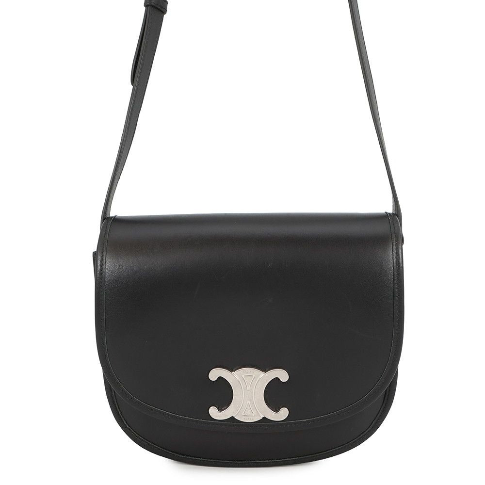 Celine Shoulder Bag Triomphe Besace Black