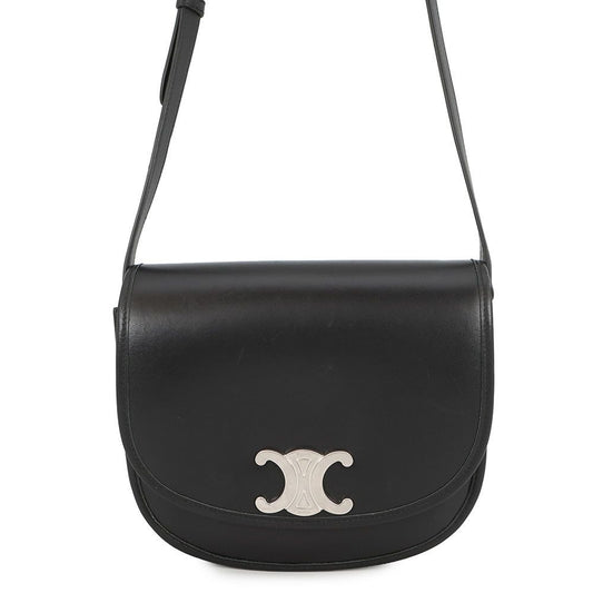 Celine Shoulder Bag Triomphe Besace Black