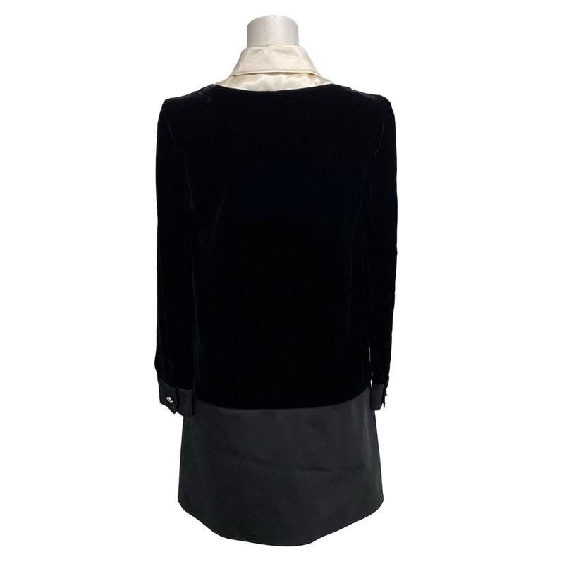 Gucci Dress Size 38 S Women - 771367 Zapgo Black And Ivory Regular Collar Long