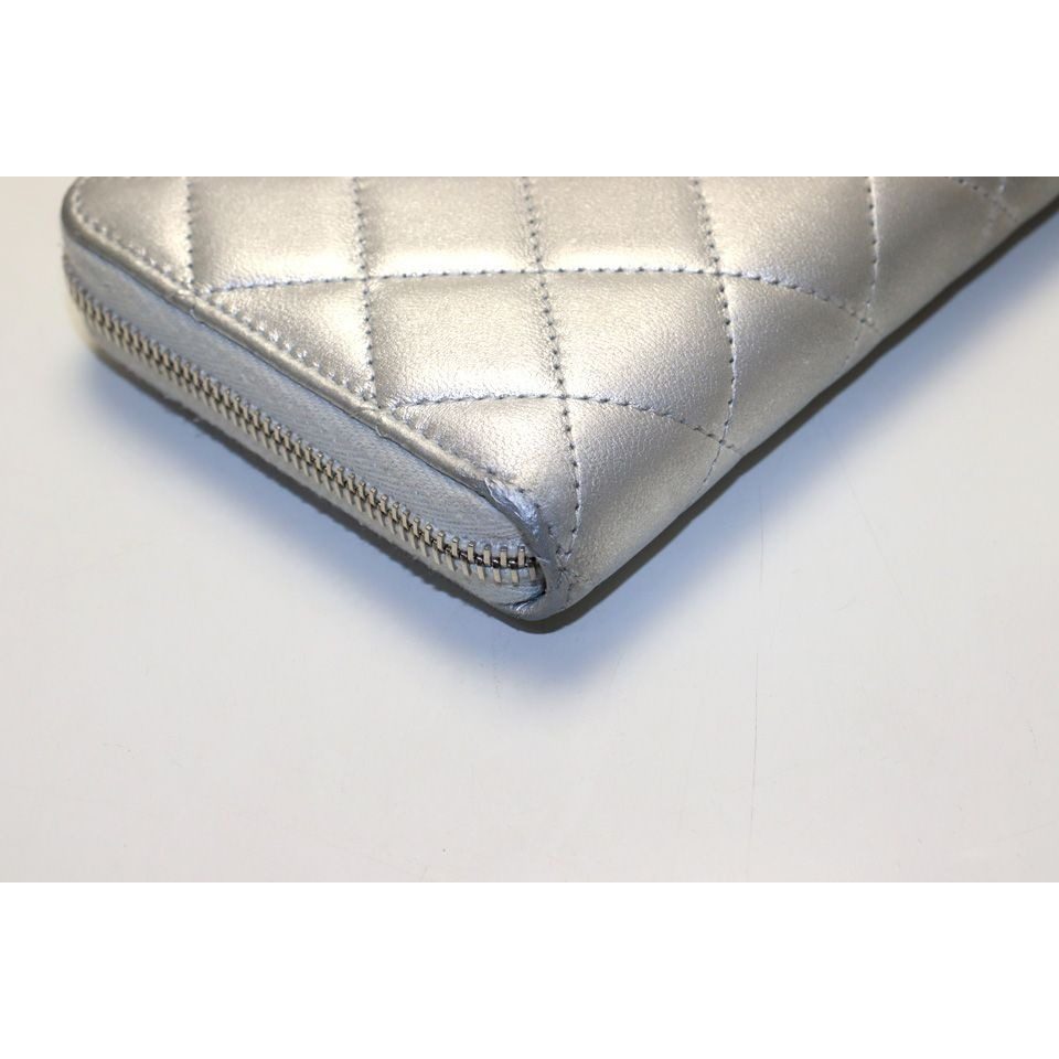 Chanel Quilted Leather Zip Around Wallet — view 10